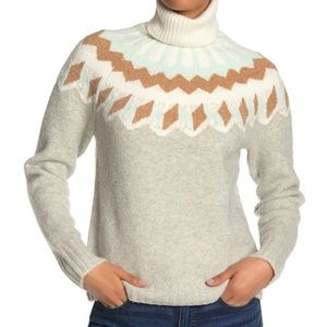 NWT J.Crew Fair Isle Turtleneck Sweater SZ: XS